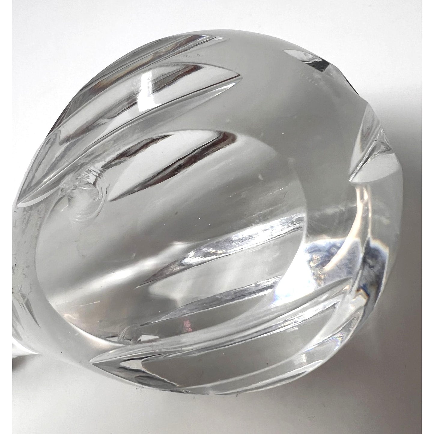 Vintage Hand-Cut Lead Crystal Decanter With Stopper Eleanor Pattern by American Cut Pinwheel Star