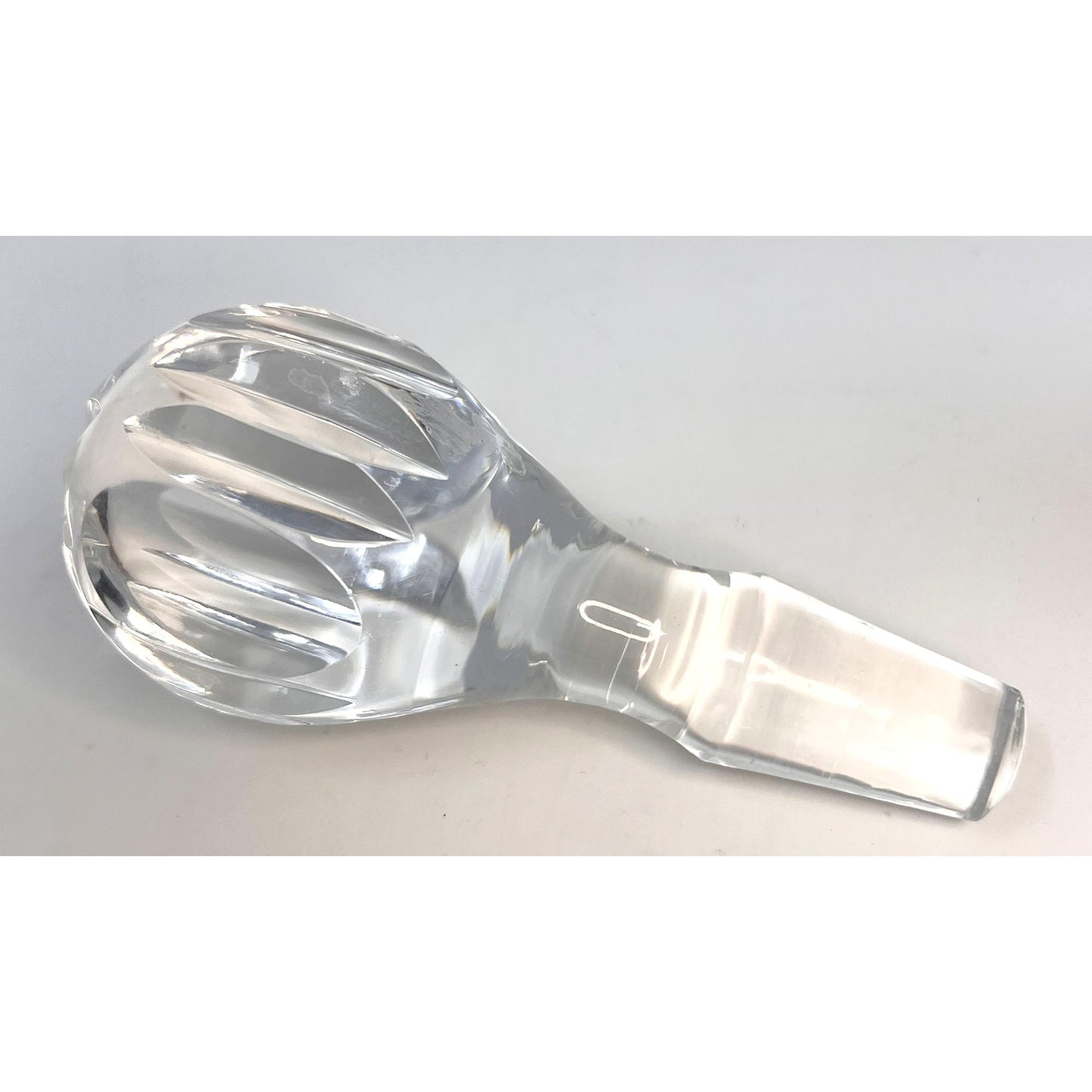 Vintage Hand-Cut Lead Crystal Decanter With Stopper Eleanor Pattern by American Cut Pinwheel Star